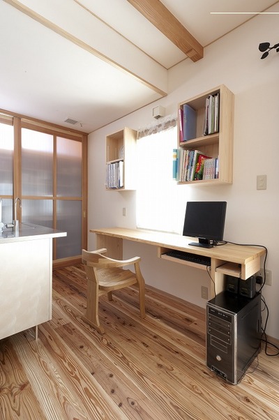 キッチン横のちょっとしたユーティリティコーナー。