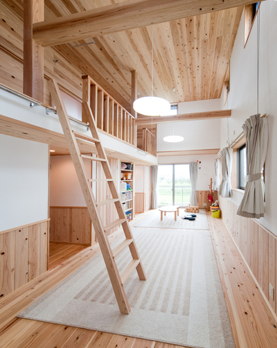 ロフト付きの子供部屋