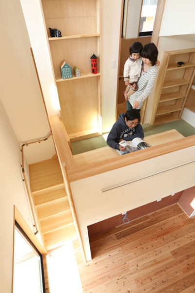 中二階のファミリースペース。