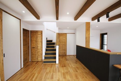 コントラストのあるかっこいい室内
