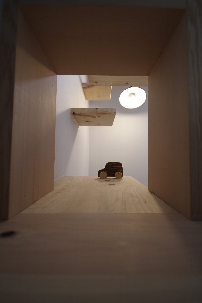 猫ちゃん達はこの通路を通ってキャットウォークへ♪