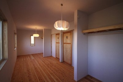 子供室。パンプキンの照明が部屋を可愛い雰囲気にしてくれますね。 子供室。パンプキンの照明が部屋を可愛い雰囲気にしてくれますね。