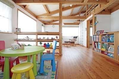 成長に合わせて可変性のある子ども部屋。