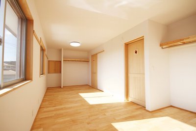 将来的に仕切り可能な子供室