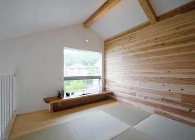 景色が眺望できる最上階の和室。