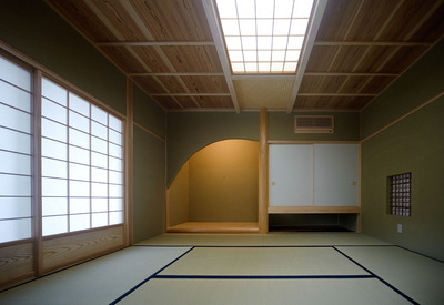 趣味のお茶を楽しめる茶室も設けました。