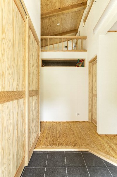 段差のない玄関