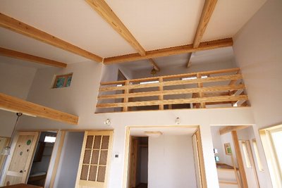 ＬＤＫを見下ろせる2階ロフト