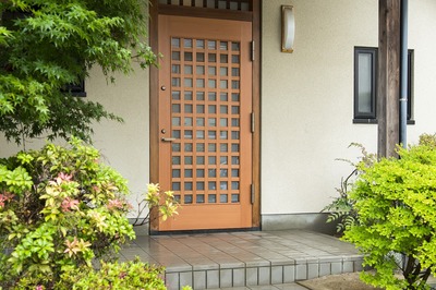 玄関ドアを造作で作成した。 玄関ドアを造作で作成した。