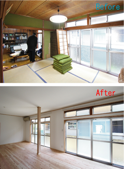 壁をなくし、広々としたスペース。 壁をなくし、広々としたスペース。