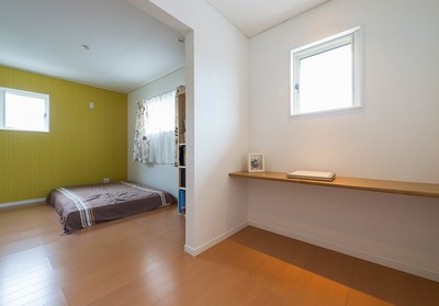 2Fは、子供が大きくなって部屋を使えるように、2部屋、寝室で1部屋あります